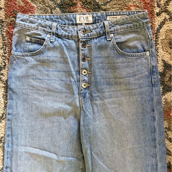 Eve Denim High Rise Wide Leg Charlotte Cotton Jeans - Made in USA - Picture 7 of 12